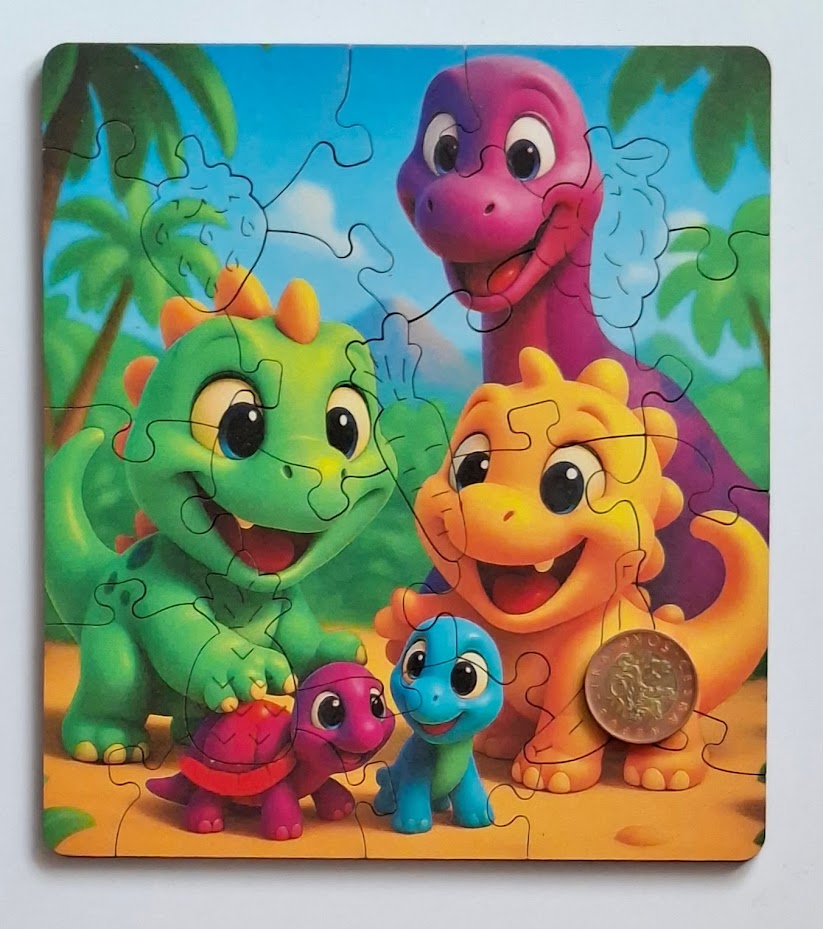 WOODEN CITY Dřevěné puzzle Dinosauři 20 dílků